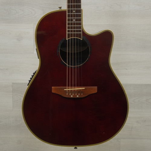 Vist Large View of Product Image Which is Used Ovation CC057 Celebrity Laminate Top Acoustic Guitar Red