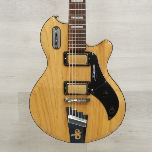Vist Large View of Product Image Which is Used Supro 1296 Silverwood Electric Guitar Natural