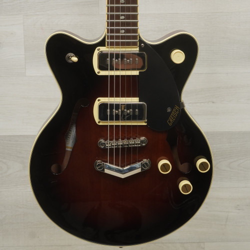 Vist Large View of Product Image Which is Used Gretsch G2655-P90 Semi-hollow Electric Guitar Sunburst