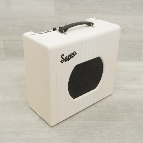 Vist Large View of Product Image Which is Used Supro 1820r Delta King 10 White 1x10 Tube Combo Amplifier