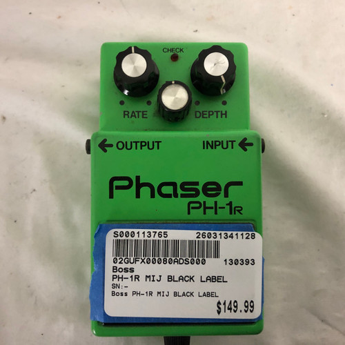 Vist Large View of Product Image Which is Used Boss PH-1R MIJ BLACK LABEL Vintage Guitar Effects Pedal