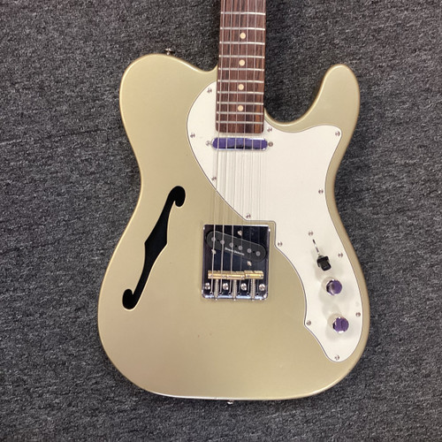 Vist Large View of Product Image Which is Used Squier VINTAGE MODIFIED TELECASTER THINLINE T Type Electric Guitar Goldtop 6-String