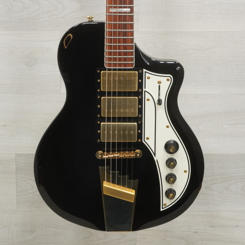 Vist Large View of Product Image Which is Used Supro 1275jb Tri Tone Electric Guitar Black
