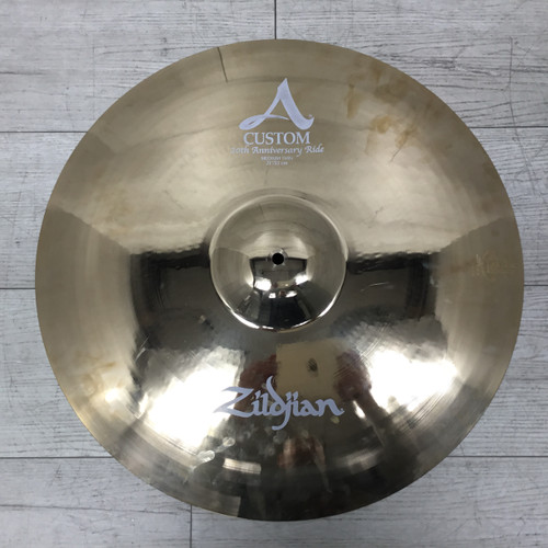 Vist Large View of Product Image Which is Used Zildjian A Custom 21" 20th Ann Medium Thin Ride Cymbal