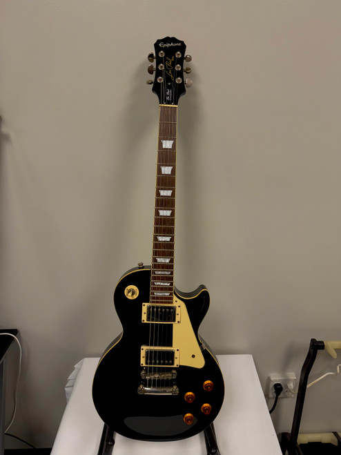 Vist Large View of Product Image Which is Used Epiphone LES PAUL STANDARD LP Type Electric Guitar Black 6-String