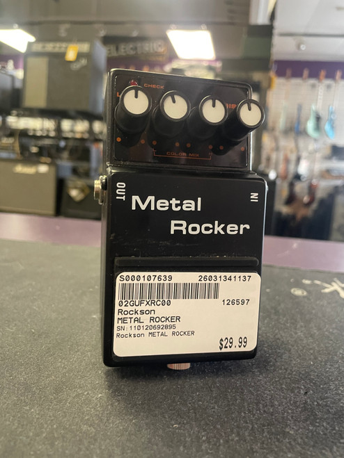 Vist Large View of Product Image Which is Used Rockson METAL ROCKER Distortion Pedal