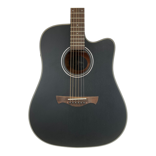 Vist Large View of Product Image Which is Used Tagima Metropolis EQ Laminate Top Acoustic Guitar Black