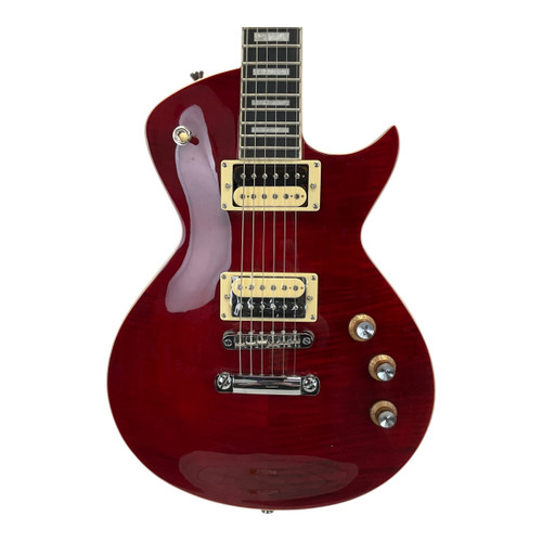 Vist Large View of Product Image Which is Used Tagima Mirach Fl-trd LP Type Electric Guitar Red 6-String