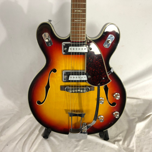 Vist Large View of Product Image Which is Used Encore MIJ SEMI HOLLOW Vintage Semi-Hollow Electric Guitar Sunburst 6-String