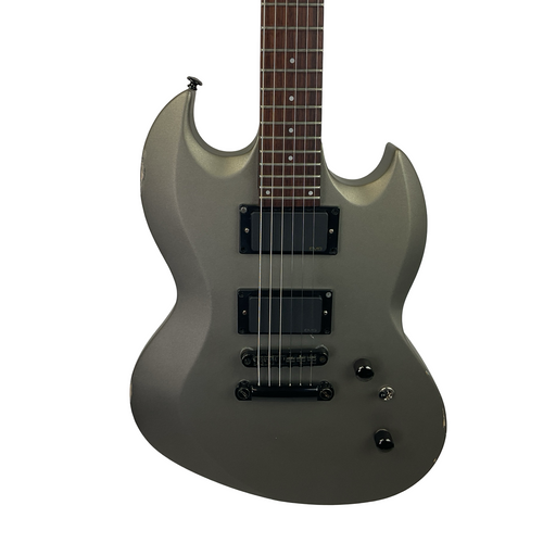 Vist Large View of Product Image Which is Used LTD VIPER-50 SG Type Electric Guitar Silver/Gray 6-String