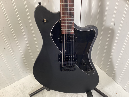 Vist Large View of Product Image Which is Used Balaguer ESPADA Offset Double Cutaway Electric Guitar Black 6-String