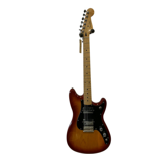 Vist Large View of Product Image Which is Used Fender 2020 DUO SONIC MIM Double Cut Electric Guitar Cherry Sunburst 6-String