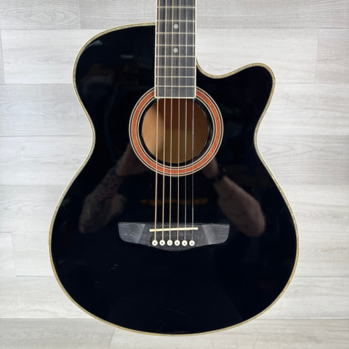 Vist Large View of Product Image Which is Used 6-string Acoustic Guitar - Black - AS IS - Read Description