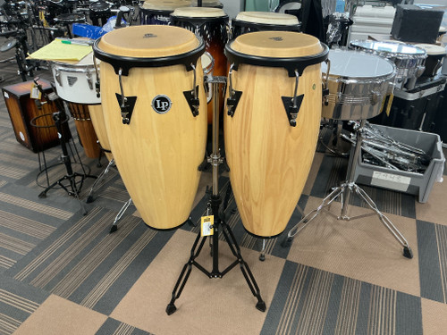 Vist Large View of Product Image Which is Used Latin Percussion - LP ASPIRE CONGA PAIR WITH STAND Conga