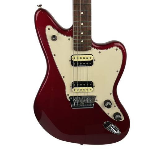 Vist Large View of Product Image Which is Used Squier VINTAGE MODIFIED JAGUAR HH Offset Double Cutaway Electric Guitar Red 6-String