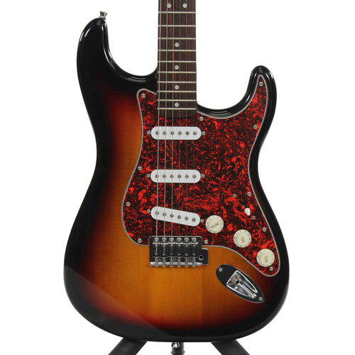 Vist Large View of Product Image Which is Used Squier STRATOCASTER S Type Electric Guitar Sunburst 6-String