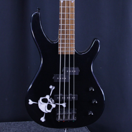 Vist Large View of Product Image Which is Used Squier MB4 SKULL BASS P Type Bass Guitar Black 4-String
