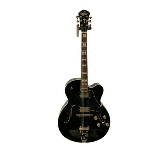 Vist Large View of Product Image Which is Used Oscar Schmidt OE-40B Semi-Hollow Electric Guitar Black 6-String