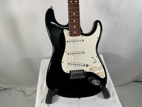 Vist Large View of Product Image Which is Used Fender MIM STRATOCASTER BLACK S Type Electric Guitar Black 6-String