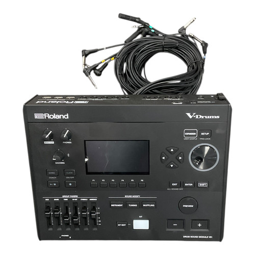 Vist Large View of Product Image Which is Used Roland V51 Electronic Drum Module with Wiring Harness