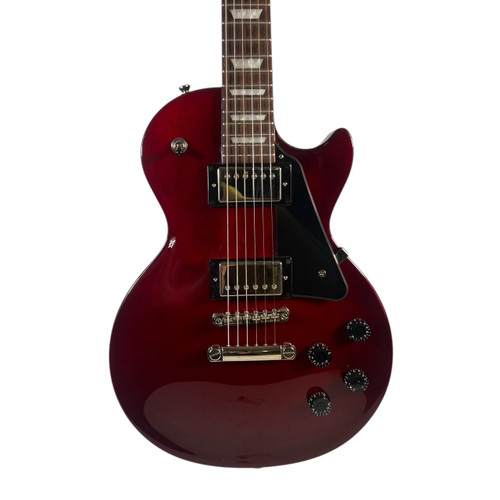 Vist Large View of Product Image Which is 2021 Epiphone Les Paul Studio Electric Guitar – Wine Red