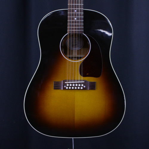 Vist Large View of Product Image Which is Used Gibson J-45 12-STRING ACOUSTIC GUITAR Solid Top Acoustic Guitar Sunburst