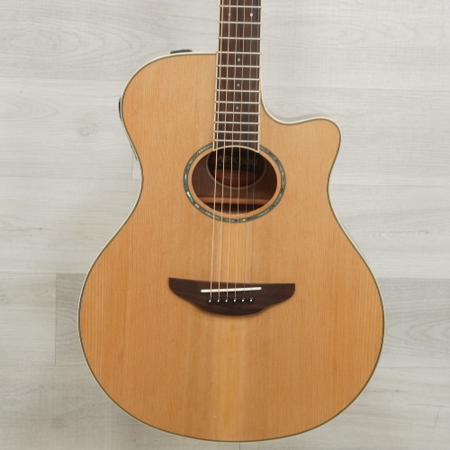 Vist Large View of Product Image Which is Used Yamaha APX600 Solid Top Acoustic Guitar Natural