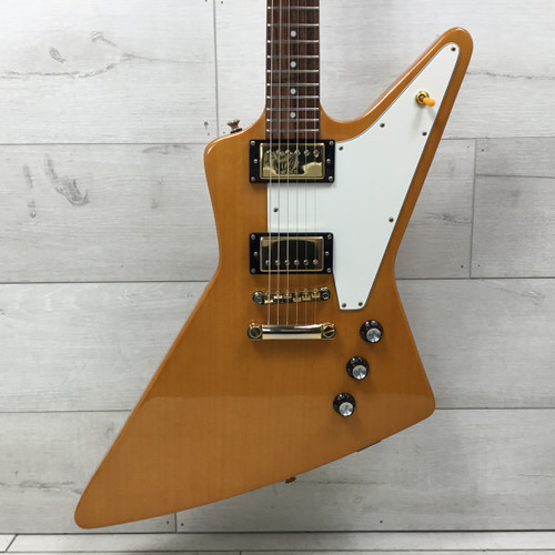 Vist Large View of Product Image Which is Used Epiphone Explorer Korina 1958 Inspired By Gibson Electric Guitar Natural