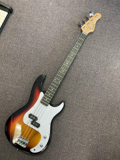 Vist Large View of Product Image Which is Used Glarry P BASS P Type Bass Guitar Sunburst 4-String