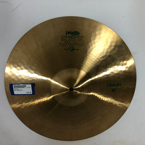Vist Large View of Product Image Which is Used Paiste 505 CRASH 16 Vintage Crash Cymbal 16"
