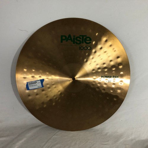 Vist Large View of Product Image Which is Used Paiste 1000 POWER RIDE 20 Vintage Ride Cymbal 20"
