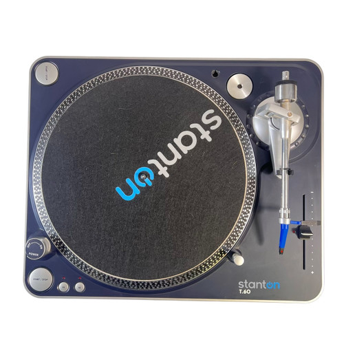 Vist Large View of Product Image Which is Used Stanton T.60 Direct Drive Turntable w/ Ortofon Pro Cartridge – DJ Deck, Pitch Control, RCA Output