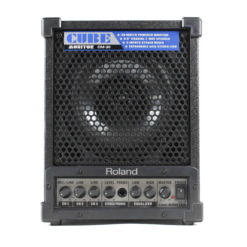 Vist Large View of Product Image Which is Used Roland CUBE MONITOR CM-30 Powered Full Range Speaker Cabinet