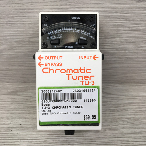 Vist Large View of Product Image Which is Used Boss TU-3 CHROMATIC TUNER Tuner Pedal