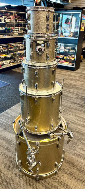 Vist Large View of Product Image Which is Used Pearl VISION SST BIRCH 5PC SHELLS Drum Shell Kit Goldtop