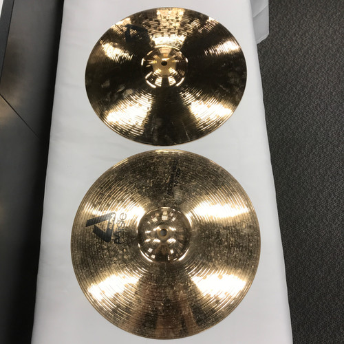 Vist Large View of Product Image Which is Used Paiste 14 ALPHA MEDIUM HI HATS Hi Hat Cymbals 14"
