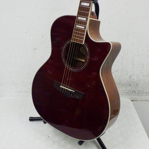 Vist Large View of Product Image Which is Used D'Angelico PREMIER DAPCSG200WNRCP Laminate Top Acoustic Guitar Red
