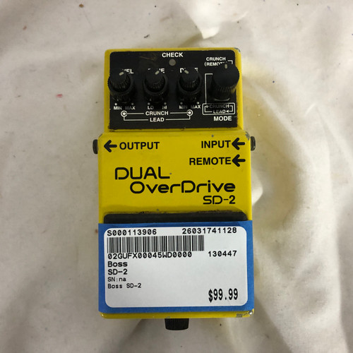 Vist Large View of Product Image Which is Used Boss SD-2 Vintage Distortion/Overdrive Pedal