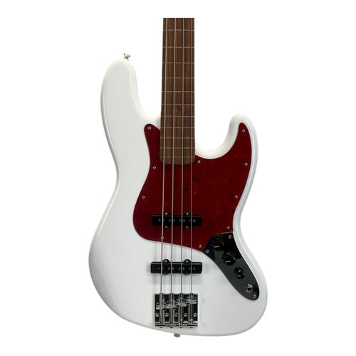 Vist Large View of Product Image Which is Used Fender 2022 Player Jazz Fretless Bass Guitar White 4-String
