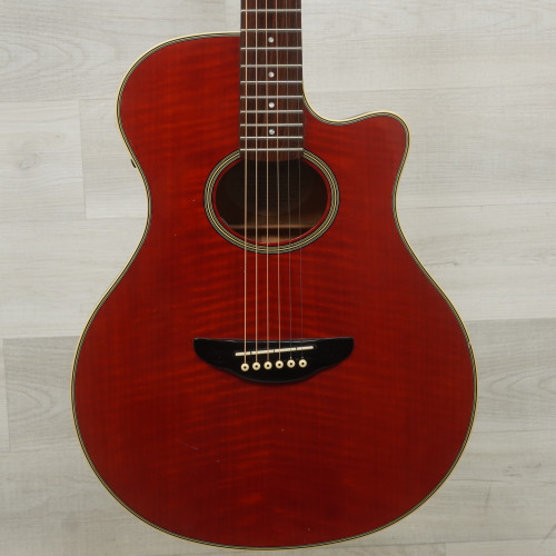 Vist Large View of Product Image Which is Used Yamaha Apx-spli Solid Top Acoustic Guitar Wood