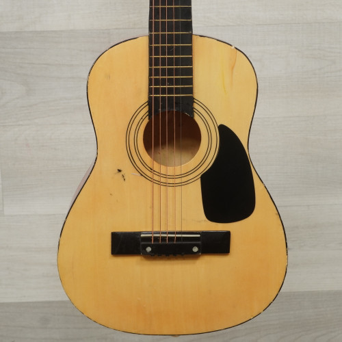Vist Large View of Product Image Which is Used 1/4 Size Laminate Top Acoustic Guitar Natural As Is