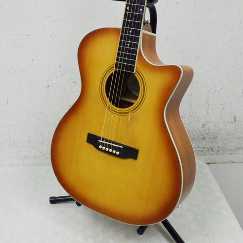 Vist Large View of Product Image Which is Used Nashville Guitarworks GWOM10CEEB Solid Top Acoustic Guitar Wood