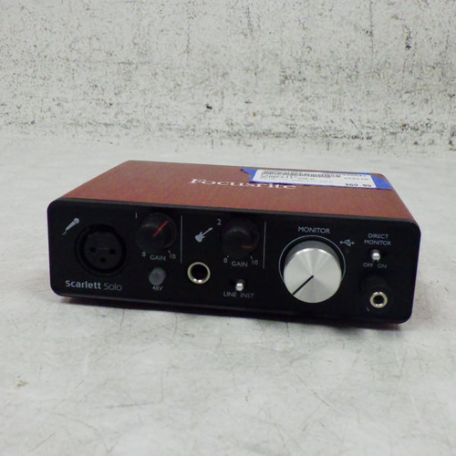 Vist Large View of Product Image Which is Used Focusrite scarlett Solo Computer Interface 1 A/D Recording Inputs