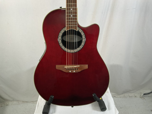 Vist Large View of Product Image Which is Used Ovation CELEBRITY CC 057 Laminate Top Acoustic Guitar Red