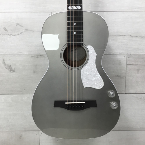 Vist Large View of Product Image Which is Used Godin Rialto Jr Satina Gray HG Solid Top Acoustic/Electric Guitar
