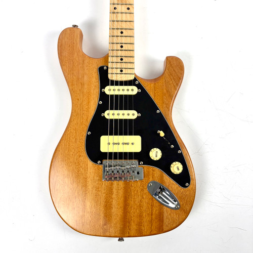 Vist Large View of Product Image Which is Used Ruckus Guitars RS Tribute Electric Guitar Natural 6-String