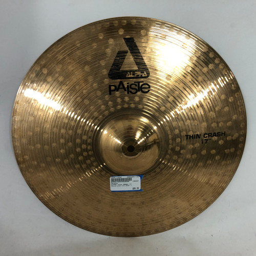 Vist Large View of Product Image Which is Used Paiste ALPHA THIN CRASH 17 Crash Cymbal 17"