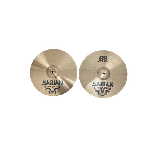 Vist Large View of Product Image Which is Used Sabian 14 INCH B8 HI HATS Hi Hat Cymbals 14"