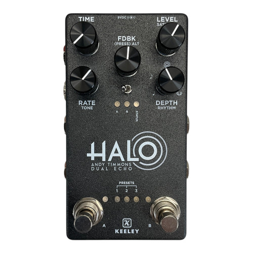 Vist Large View of Product Image Which is Used Keeley Halo Andy Timmons Dual Echo Pedal