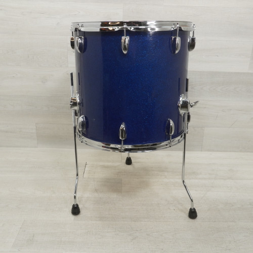 Vist Large View of Product Image Which is Used 16x15 MIJ Floor Tom Blue Sparkle